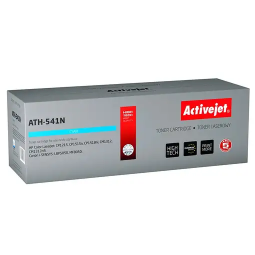 Activejet ATH-541N (sustitución de HP 125A CB541A, Canon CRG-716C; Supreme; 1600 p Activejet ATH-541N (sustitución de HP 125A CB541A, Canon CRG-716C; Supreme; 1600 p