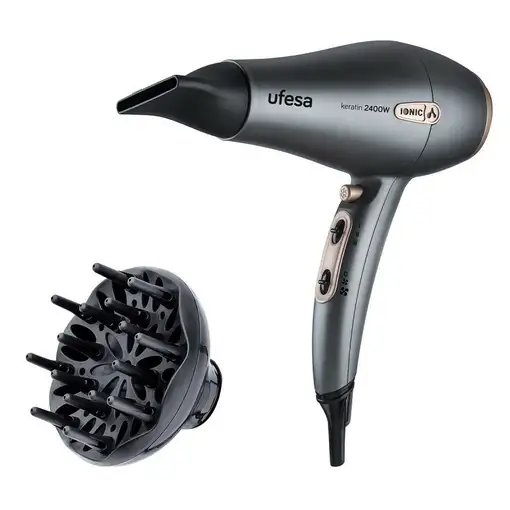 Secador de pelo SC8470 2400 W Negro, Gris UFESA Secador de pelo SC8470 2400 W Negro, Gris UFESA