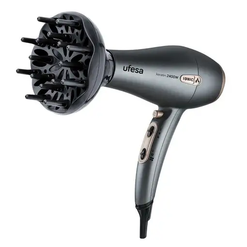 Secador de pelo SC8470 2400 W Negro, Gris UFESA