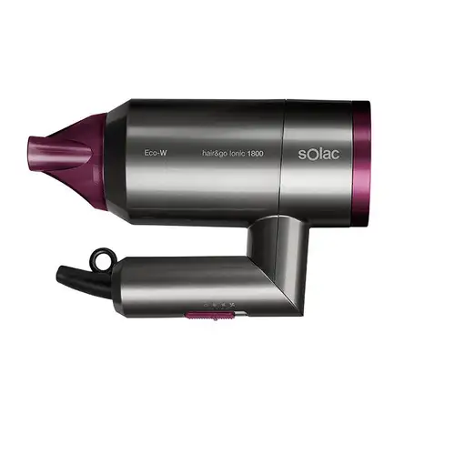 Solac Hair&Go Ionic secador 2000 W Gris, Púrpura