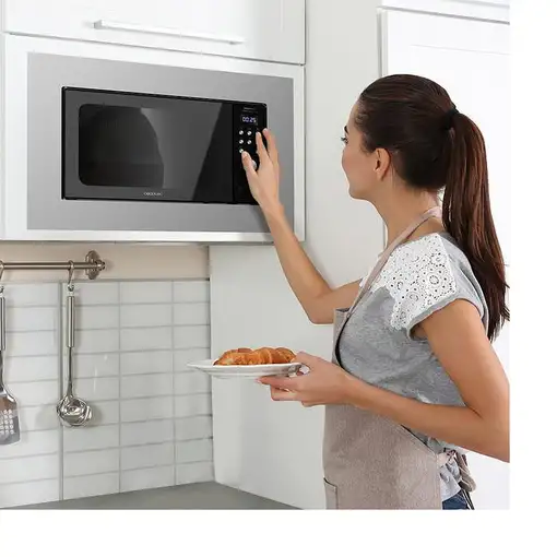 Cecotec 01380 microondas Negro, Acero Microondas con grill Integrado 20 L 700 W