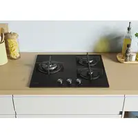 Candy Moderna CSG63B4PB Negro Integrado 56 cm Encimera de gas 3 zona(s)
