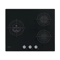 Candy Moderna CSG63B4PB Negro Integrado 56 cm Encimera de gas 3 zona(s)