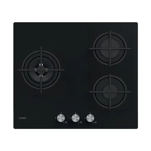 Candy Moderna CSG63B4PB Negro Integrado 56 cm Encimera de gas 3 zona(s)