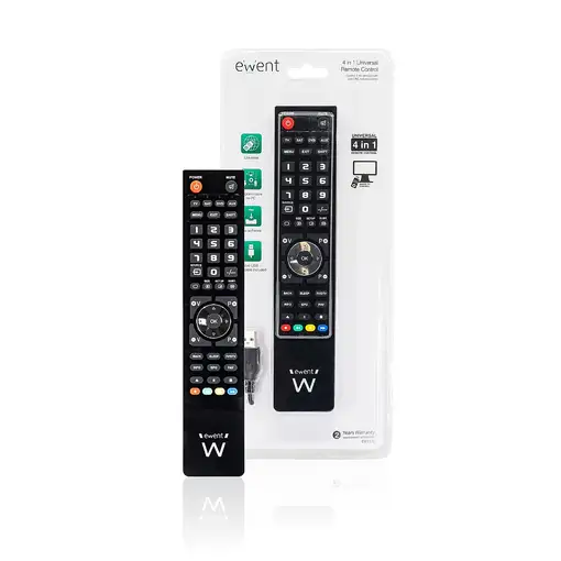 Ewent EW1570 mando a distancia DTT, DVD/Blu-ray, Proyector, SAT, STB, Altavoz para