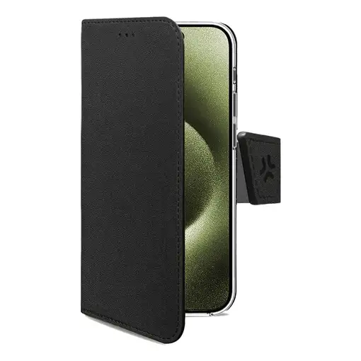 Celly WALLY1078 funda para teléfono móvil 15,5 cm (6.1'') Funda cartera Negro