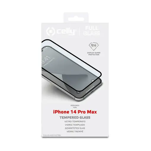 Celly FULLGLASS1027BK protector de pantalla o trasero para teléfono móvil Apple 1