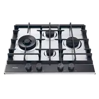 Haier Series 4 HAHG6D5XH Negro, Acero inoxidable Integrado 60 cm Encimera de gas 4