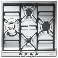 Smeg SER60SGH3 hobs Acero inoxidable Integrado Encimera de gas 4 zona(s)