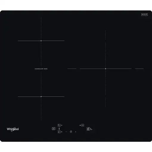 Whirlpool WB Q4860 NE hobs Negro Integrado 59 cm Con placa de inducción 3 zona(s)