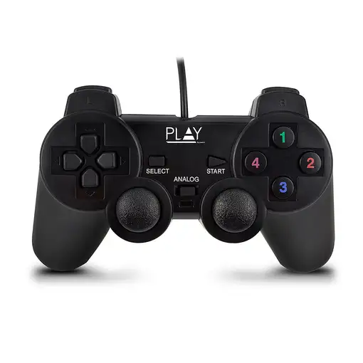 Ewent Play Negro USB 2.0 Gamepad Analógico/Digital PC