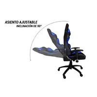 Deep Gaming Deep Command II Silla para videojuegos de PC Asiento acolchado Negro,