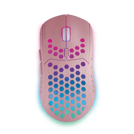 Mars Gaming MMW3P, Ratón Gaming Inalámbrico, RGB Flow, Ultraligero 79g, 3200DPI, R