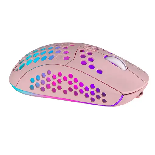 Mars Gaming MMW3P, Ratón Gaming Inalámbrico, RGB Flow, Ultraligero 79g, 3200DPI, R