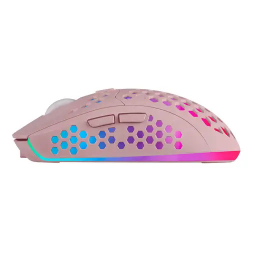 Mars Gaming MMW3P, Ratón Gaming Inalámbrico, RGB Flow, Ultraligero 79g, 3200DPI, R