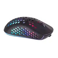 Mars Gaming MMW3, Ratón Gaming Inalámbrico, RGB Flow, Ultraligero 79g, 3200DPI, Ne
