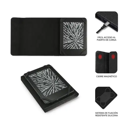 Funda Libro Electrónico Clever Negra