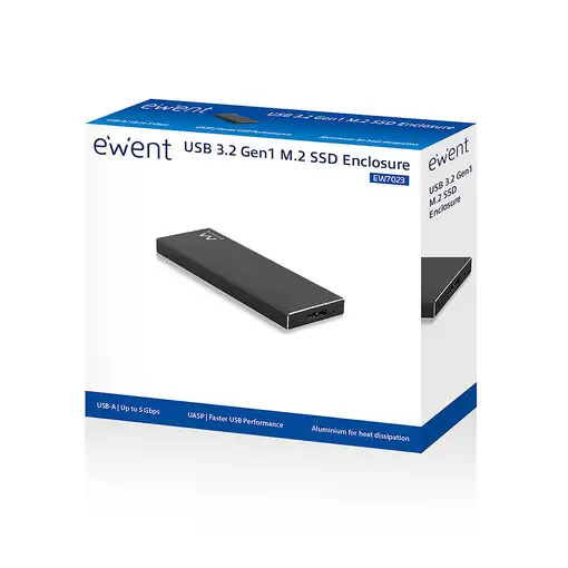 Ewent EW7023 caja para disco duro externo Caja externa para unidad de estado sólid
