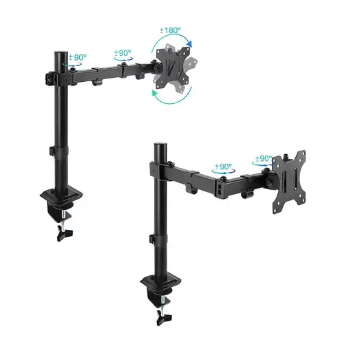TooQ Soporte de Mesa para Pantalla 17\-32\, Negro