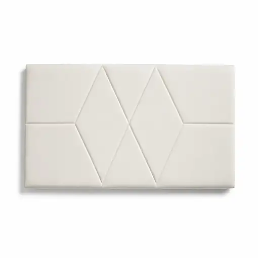 Cabecero De Cama 150 Dos Rombos Polipiel 152X57X5Cm Blanco Cabecero De Cama 150 Dos Rombos Polipiel 152X57X5Cm Blanco