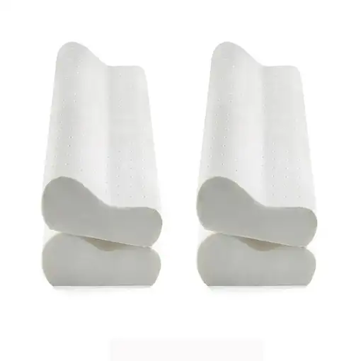 Pack 4 Almohadas Visco Perforada Cervical Alta Gama 70 Cm Pack 4 Almohadas Visco Perforada Cervical Alta Gama 70 Cm