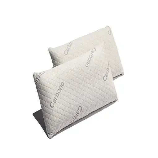 Pack 2 Almohadas Carbono 75 cm Firmeza Media Desenfundable Efecto anti-stress Pack 2 Almohadas Carbono 75 cm Firmeza Media Desenfundable Efecto anti-stress