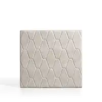 Cabecero Ágata Para Cama De 80 De Tela Blanco Roto 115X115X8. Matris Cabecero Ágata Para Cama De 80 De Tela Blanco Roto 115X115X8. Matris