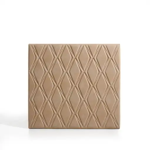 Cabecero Rubí Para Cama De 150 De Tela Camel 154X115X8. Matris Cabecero Rubí Para Cama De 150 De Tela Camel 154X115X8. Matris