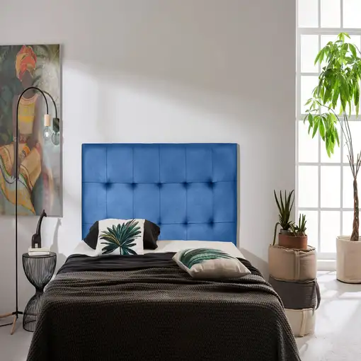 Cabecero Aster Polipiel Azul 160