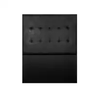 Cabecero Aster Polipiel Negro 130 Cabecero Aster Polipiel Negro 130