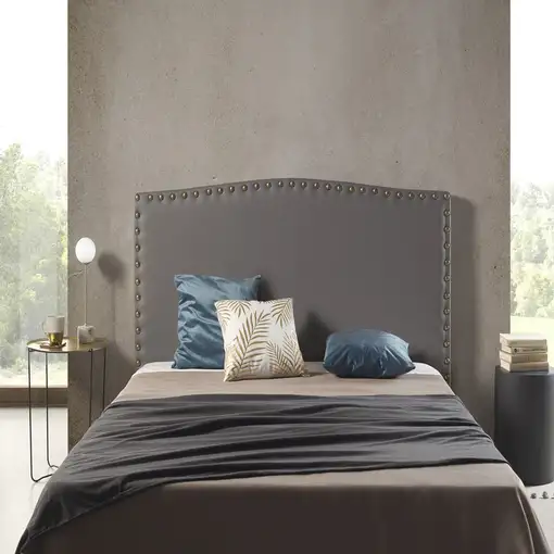 Cabecero Ambar Para Cama De 100 De Polipiel Gris 115X115X8. Matris