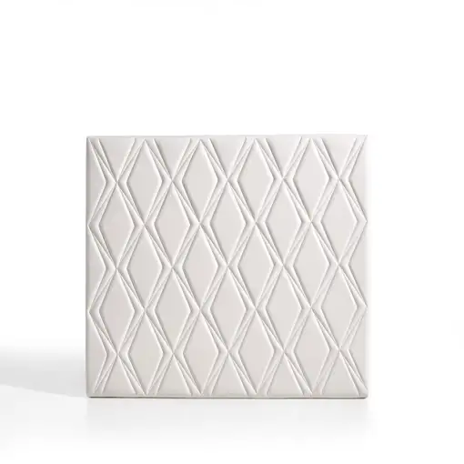 Cabecero Rubí Para Cama De 150 De Polipiel Blanco 154X115X8. Matris Cabecero Rubí Para Cama De 150 De Polipiel Blanco 154X115X8. Matris