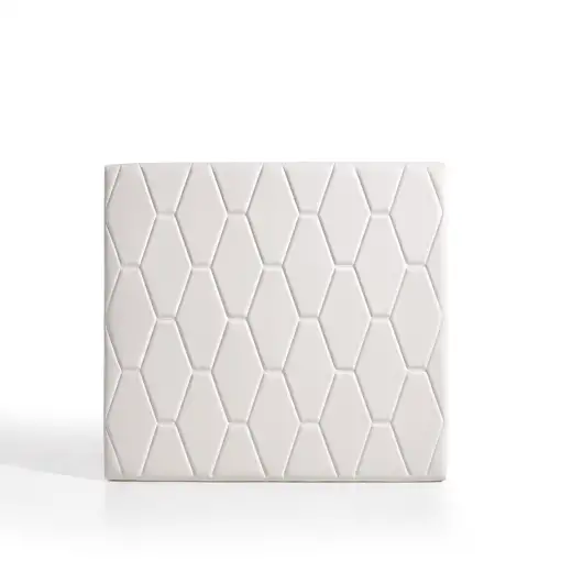 Cabecero Ágata Para Cama De 150 De Polipiel Blanco 154X115X8. Matris Cabecero Ágata Para Cama De 150 De Polipiel Blanco 154X115X8. Matris