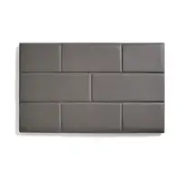 Cabecero De Cama 110 Muro Ladrillos De Polipiel 112X57X5Cm Gris Cabecero De Cama 110 Muro Ladrillos De Polipiel 112X57X5Cm Gris