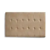 Cabecero De Cama 150 Capitone Cuadros Tela Antimanchas 152X57X5Cm Camel Claro Cabecero De Cama 150 Capitone Cuadros Tela Antimanchas 152X57X5Cm Camel Claro