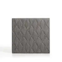 Cabecero Rubí Para Cama De 140 De Tela Gris 154X115X8. Matris Cabecero Rubí Para Cama De 140 De Tela Gris 154X115X8. Matris