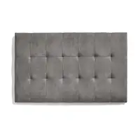 Cabecero De Cama 150 Capitone Cuadros Tela Antimanchas 152X57X5Cm Gris Cabecero De Cama 150 Capitone Cuadros Tela Antimanchas 152X57X5Cm Gris