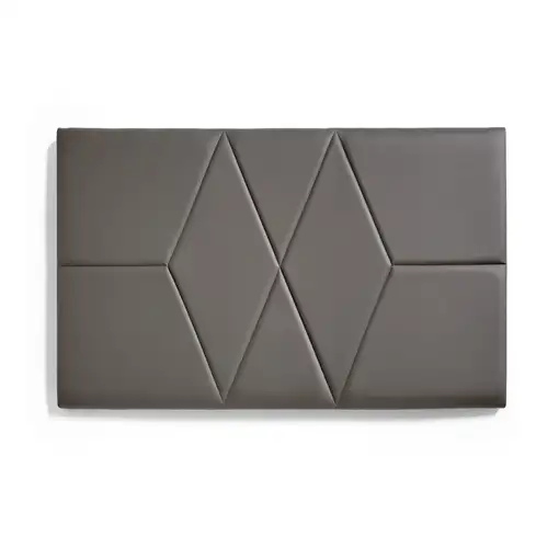Cabecero De Cama 80 Dos Rombos Polipiel 112X57X5Cm Gris Cabecero De Cama 80 Dos Rombos Polipiel 112X57X5Cm Gris