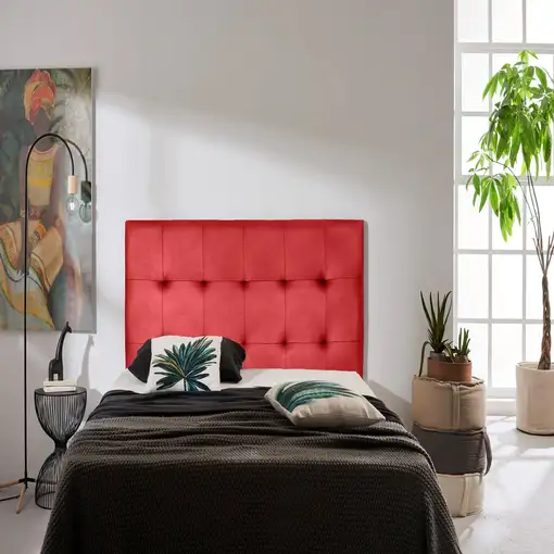 Cabecero Aster Polipiel Rojo 90