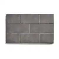 Cabecero De Cama 150 Muro Ladrillos Tela Antimanchas 152X57X5Cm Gris Cabecero De Cama 150 Muro Ladrillos Tela Antimanchas 152X57X5Cm Gris