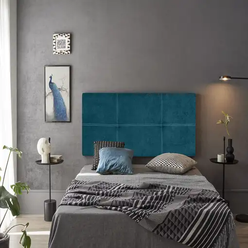 Cabecero Dalia Tela Nido Azul 190