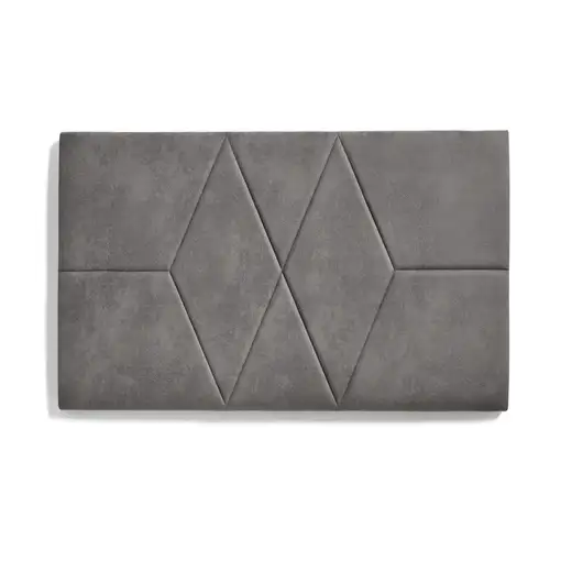 Cabecero De Cama 80 Dos Rombos Tela Antimanchas 112X57X5Cm Gris Cabecero De Cama 80 Dos Rombos Tela Antimanchas 112X57X5Cm Gris