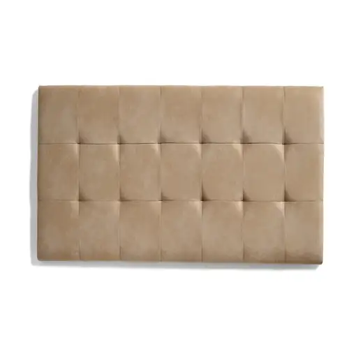 Cabecero De Cama 80 Capitone Cuadros Tela Antimanchas 112X57X5Cm Camel Claro Cabecero De Cama 80 Capitone Cuadros Tela Antimanchas 112X57X5Cm Camel Claro