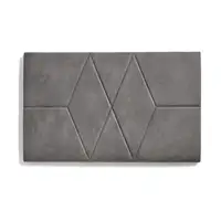 Cabecero De Cama 90 Dos Rombos Tela Antimanchas 112X57X5Cm Gris Cabecero De Cama 90 Dos Rombos Tela Antimanchas 112X57X5Cm Gris