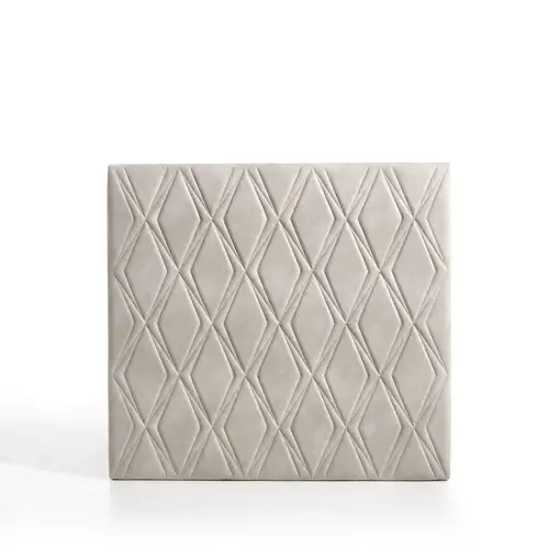 Cabecero Rubí Para Cama De 140 De Tela Blanco Roto 154X115X8. Matris Cabecero Rubí Para Cama De 140 De Tela Blanco Roto 154X115X8. Matris
