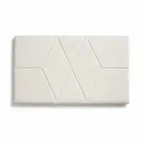 Cabecero De Cama 105 Dos Rombos Polipiel 112X57X5Cm Blanco Cabecero De Cama 105 Dos Rombos Polipiel 112X57X5Cm Blanco
