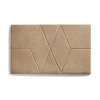 Cabecero De Cama 120 Dos Rombos Tela Antimanchas 152X57X5Cm Camel Claro Cabecero De Cama 120 Dos Rombos Tela Antimanchas 152X57X5Cm Camel Claro