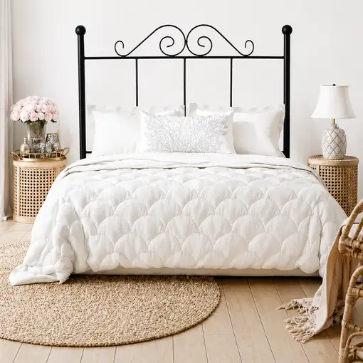 Cabecero Forja Palacio Para Cama De 90 Negro 98X125X4. Matris
