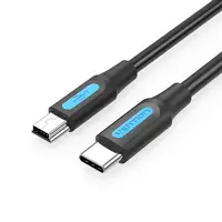 Vention Cable USB 2.0 Tipo-C COWBF/ USB Tipo-C Macho - MiniUSB Macho/ 1m/ Negro