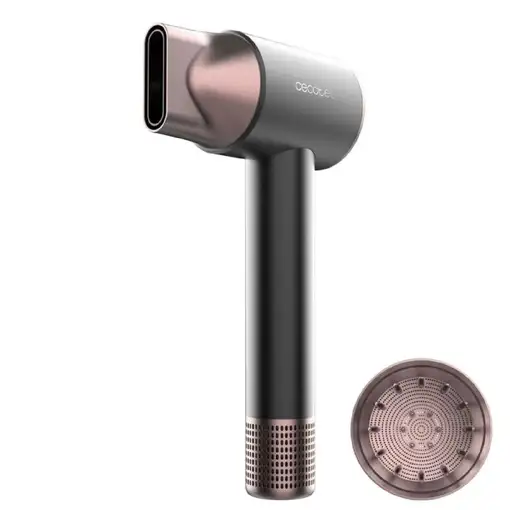 Cecotec Secador de Pelo Iones DryGlam 2in1 Sensor Black. 1400W, 110000rpm